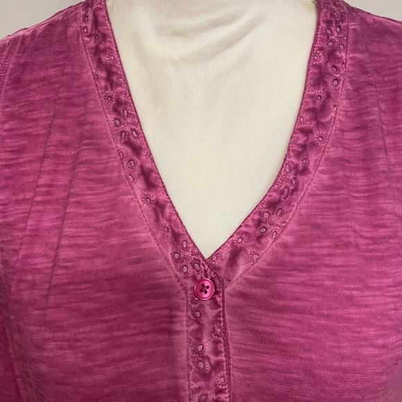 LOGO by Lori Goldstein Relaxed Pink Tunic size L - Picture 2 of 13